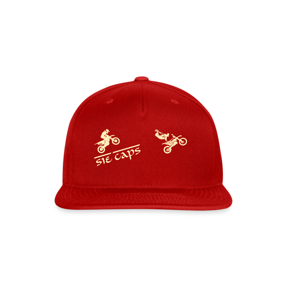 Snapback Baseball Cap - red