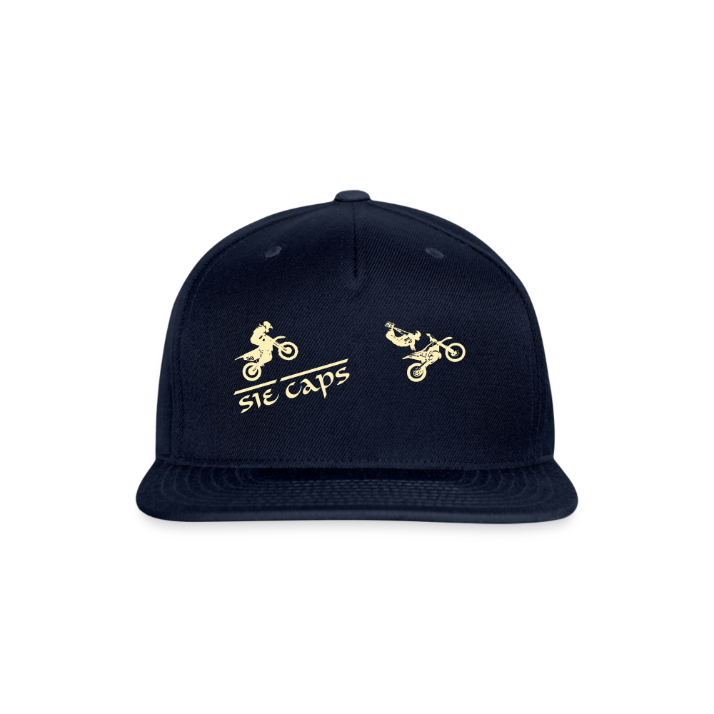 Snapback Baseball Cap - navy