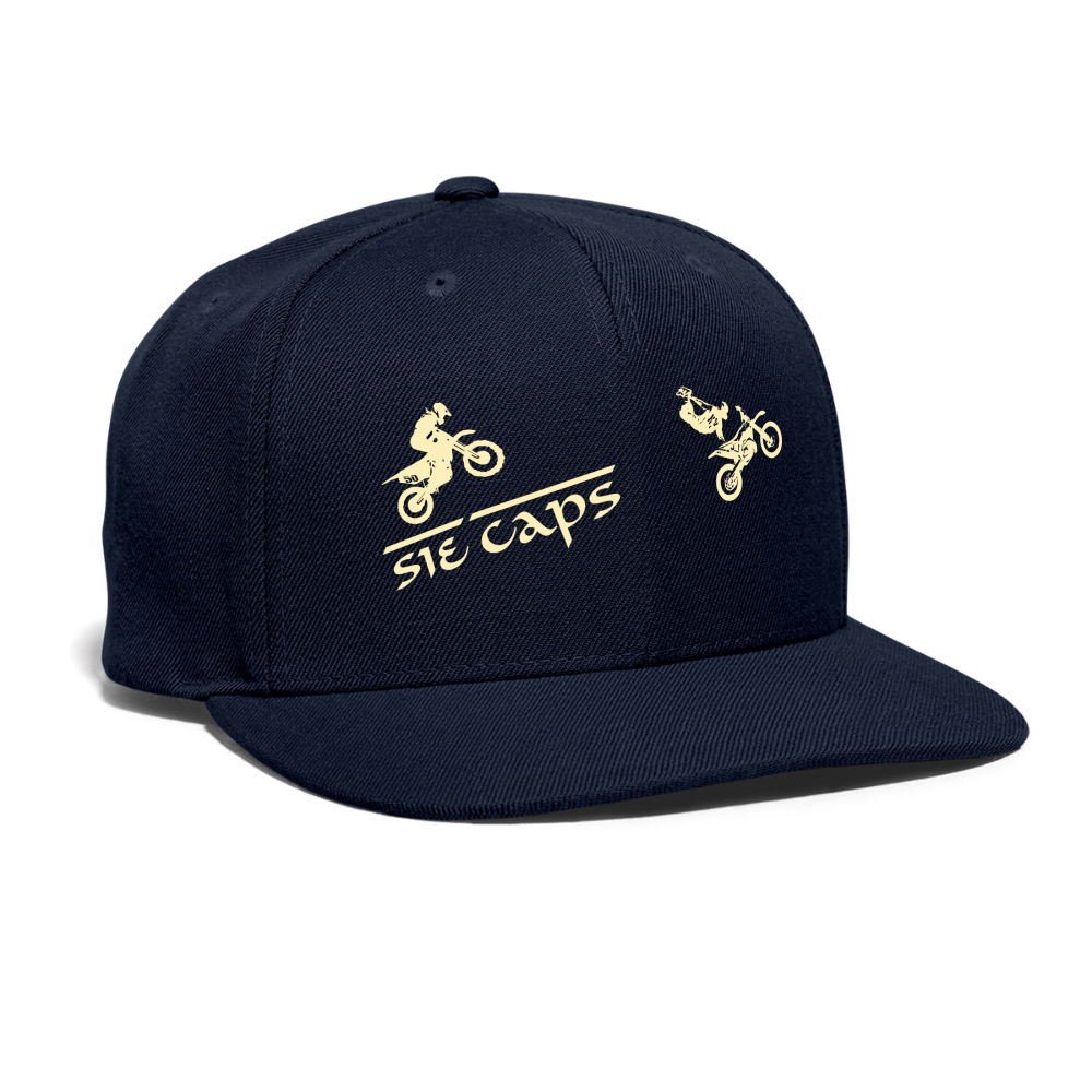 Snapback Baseball Cap - navy
