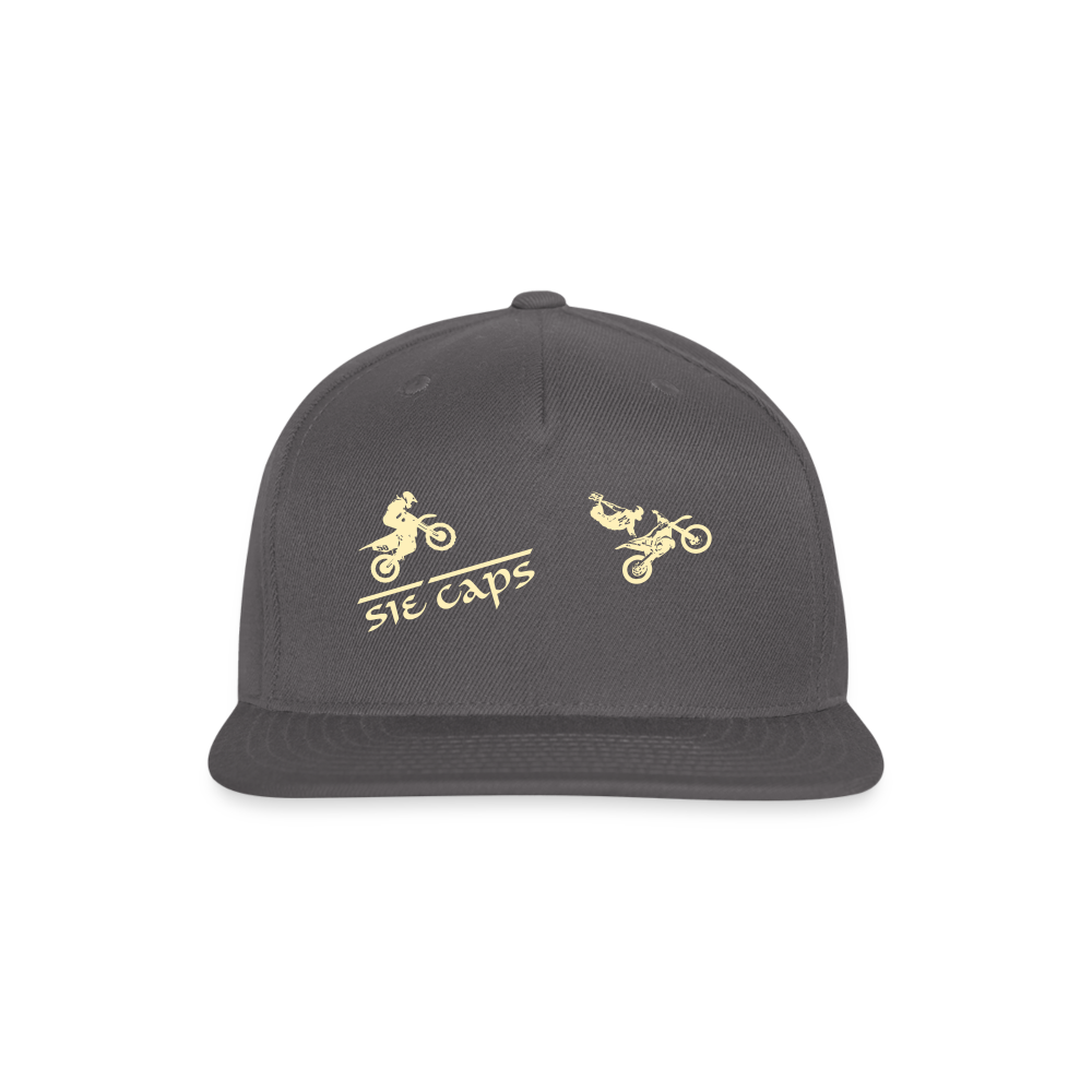 Snapback Baseball Cap - dark grey
