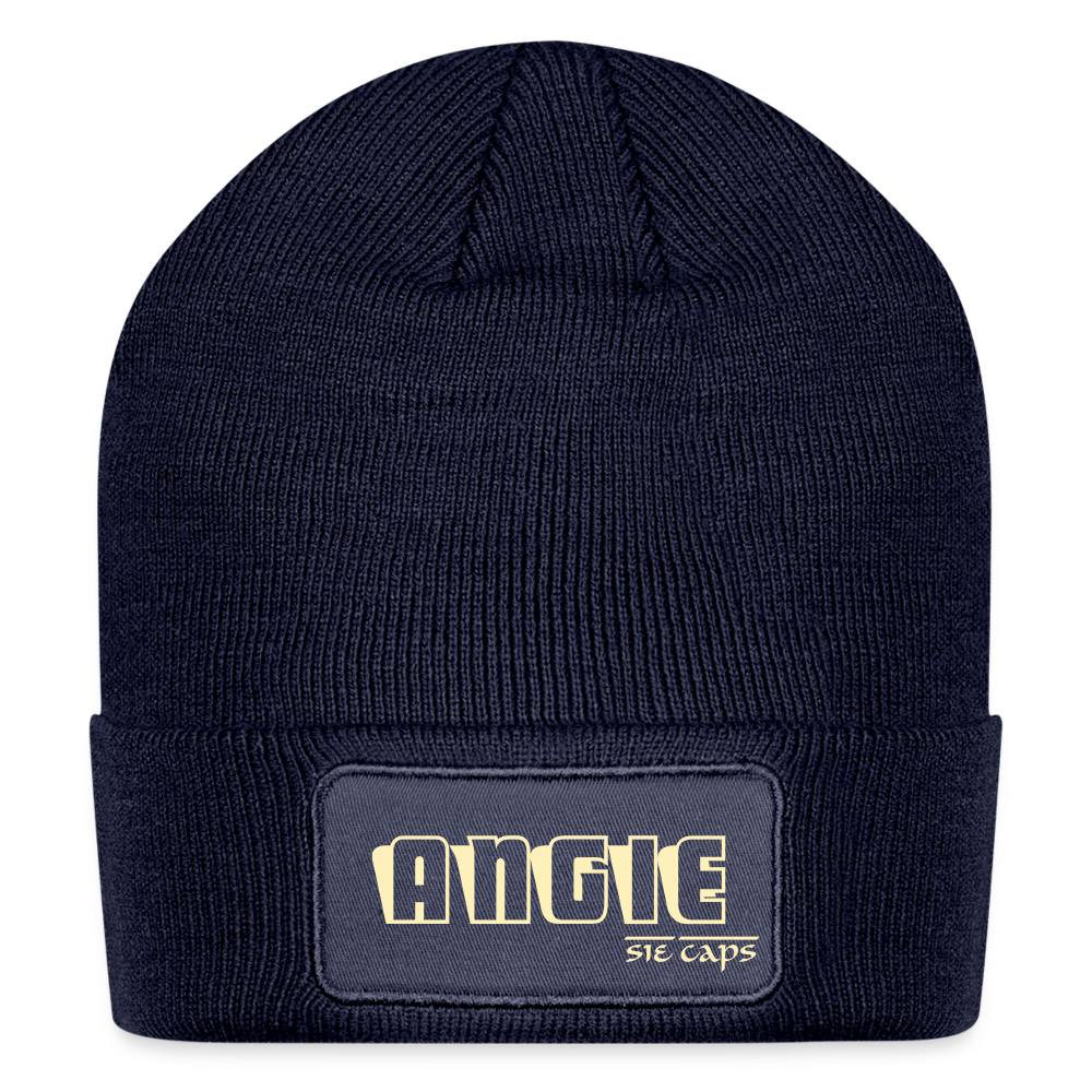 ANGIE Patch Beanie - navy
