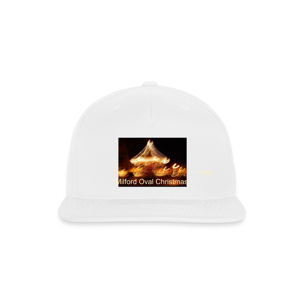 Snapback Baseball Cap - white