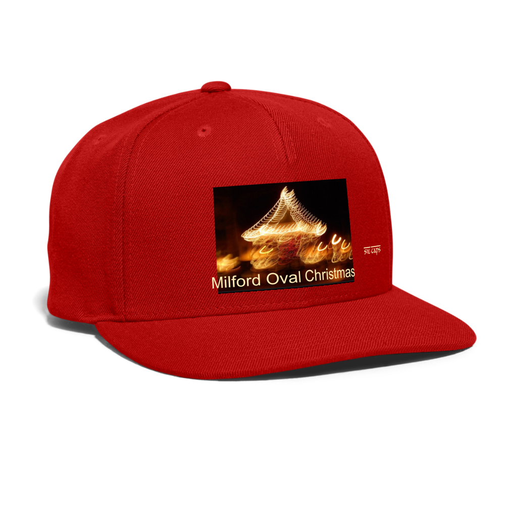 Snapback Baseball Cap - red