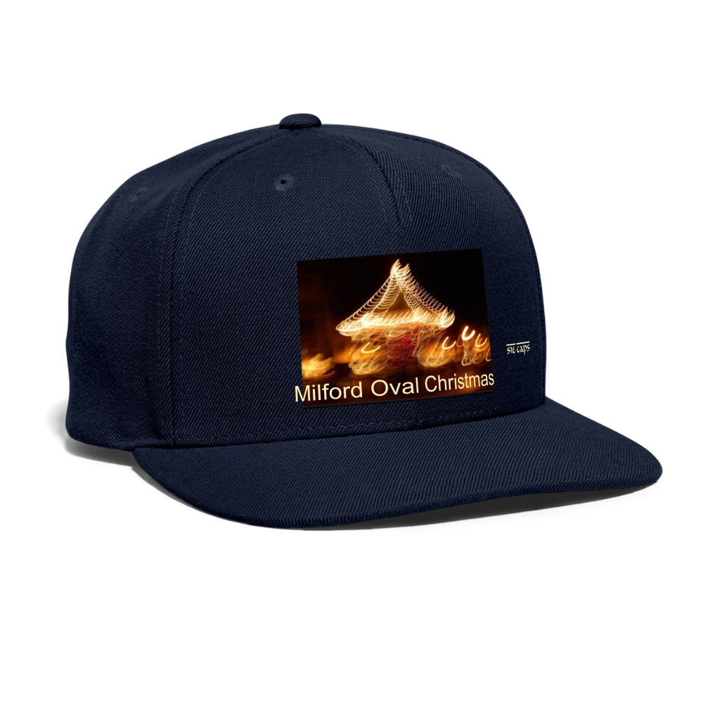 Snapback Baseball Cap - navy