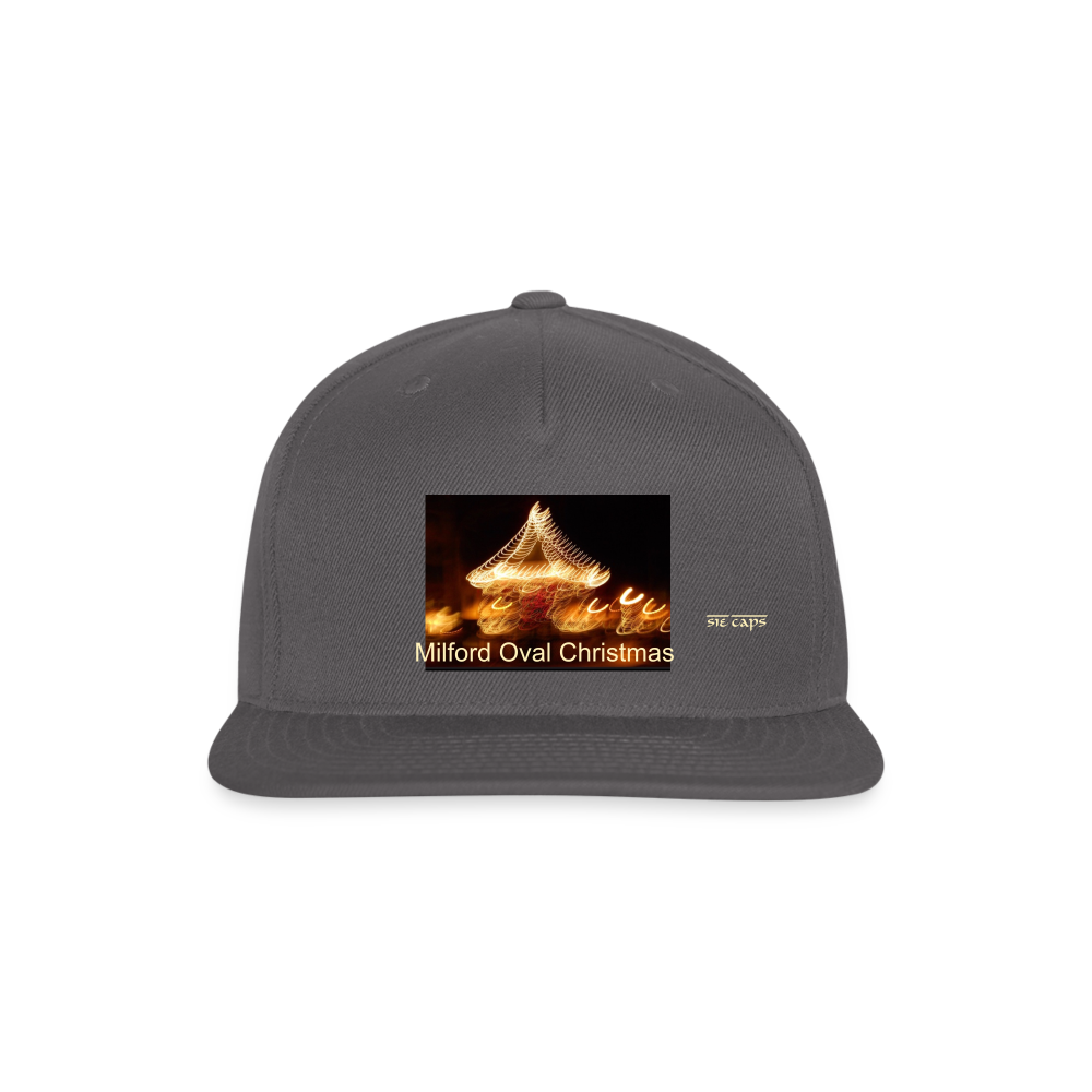 Snapback Baseball Cap - dark grey