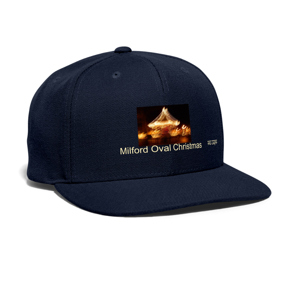 Snapback Baseball Cap - navy
