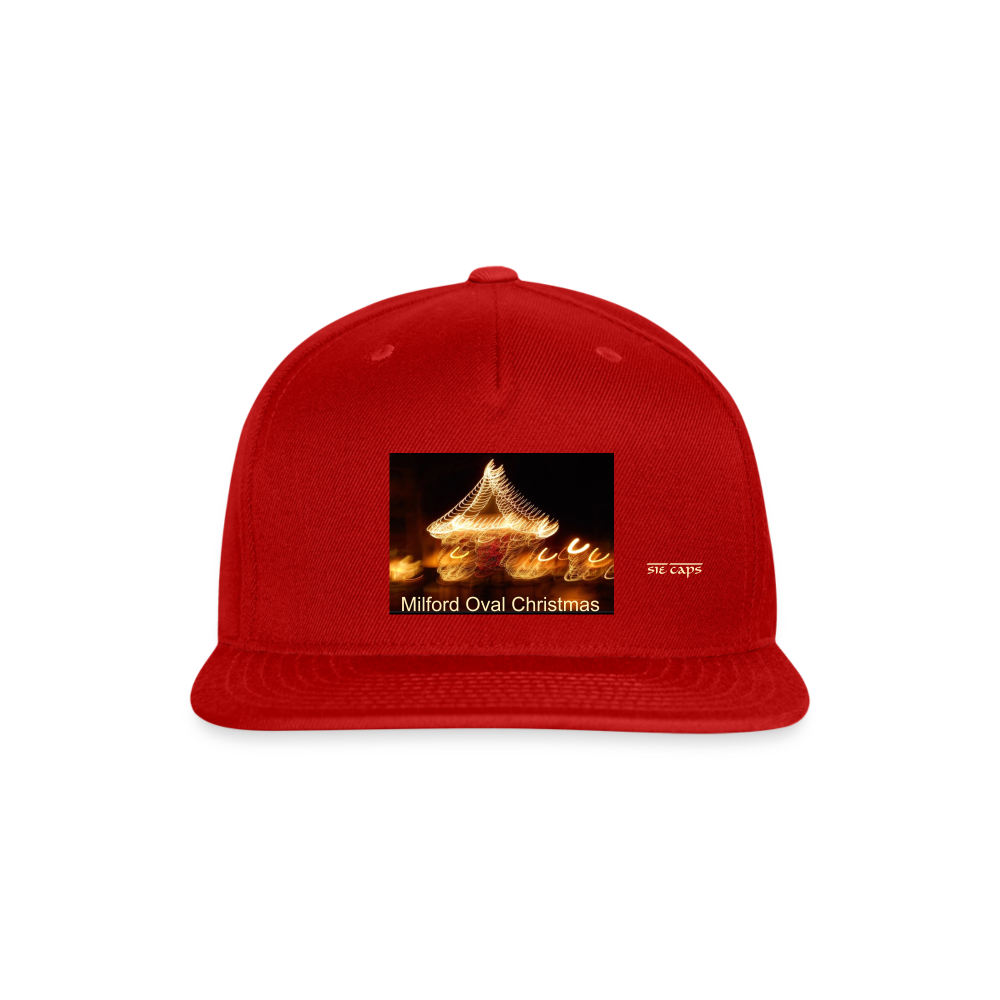 Snapback Baseball Cap - red