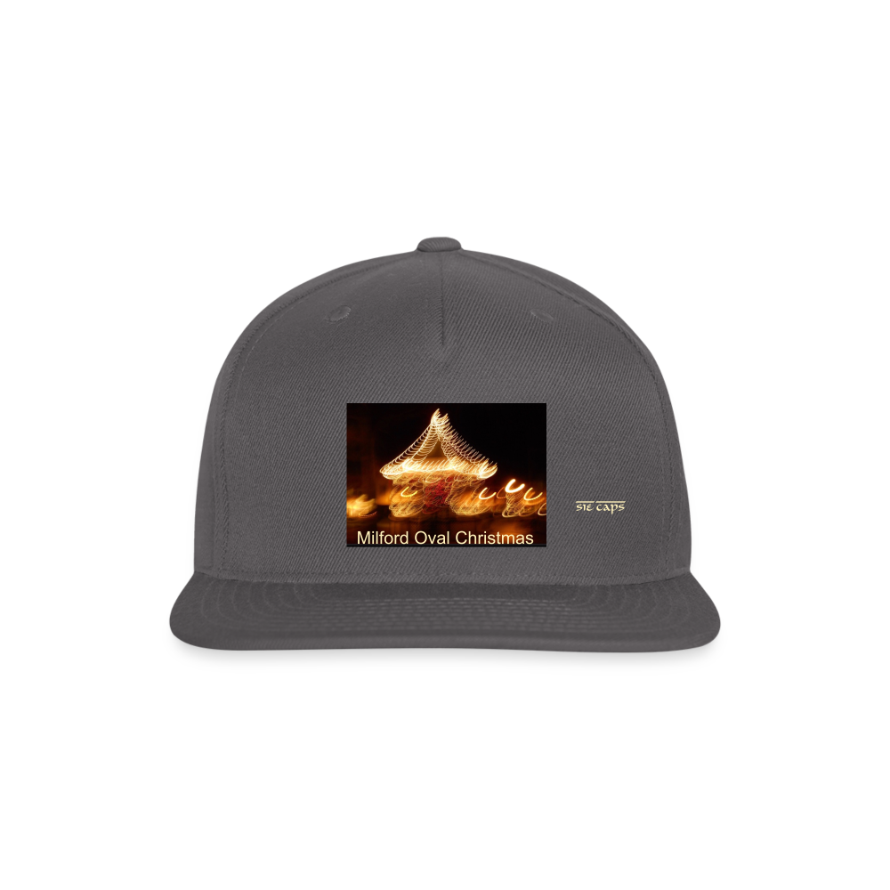 Snapback Baseball Cap - dark grey