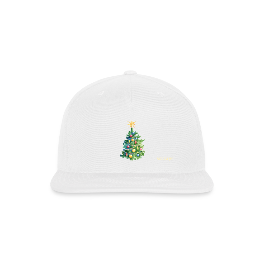 Christmas tree Snapback Baseball Cap - white