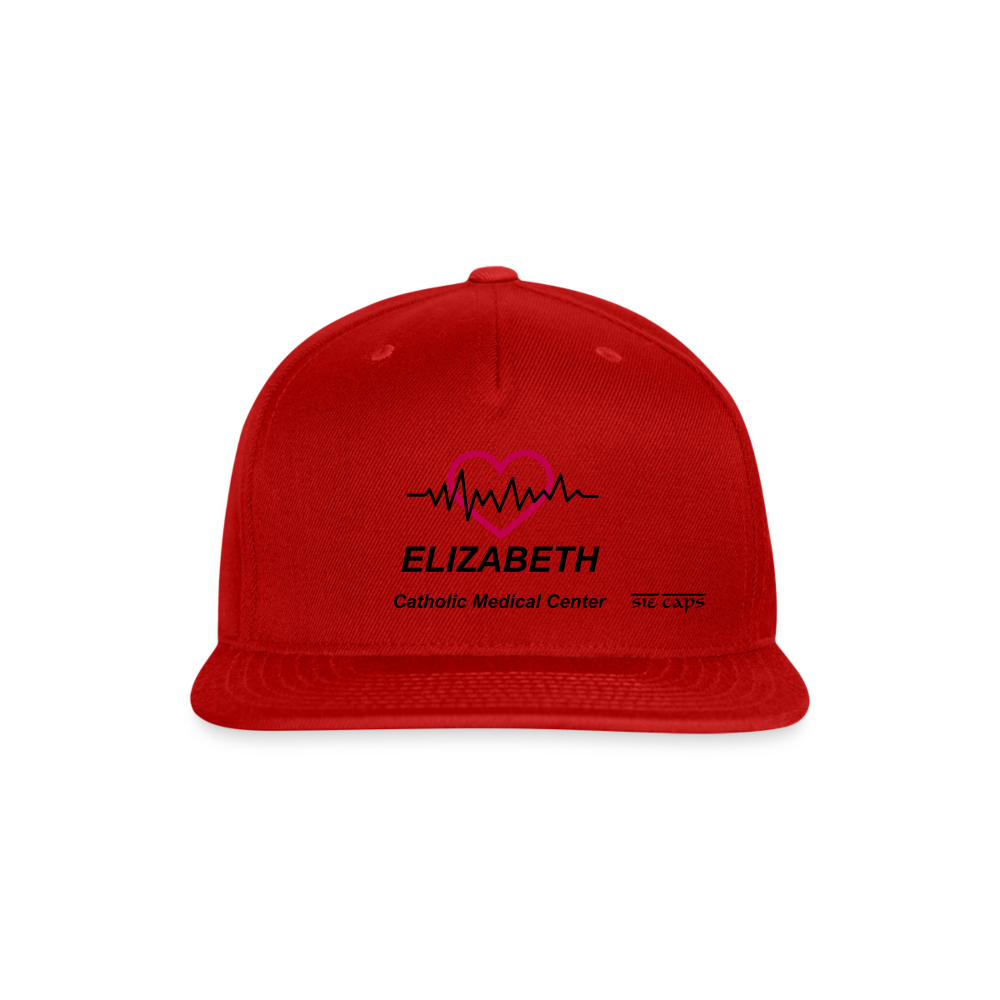 Snapback Baseball Cap - red
