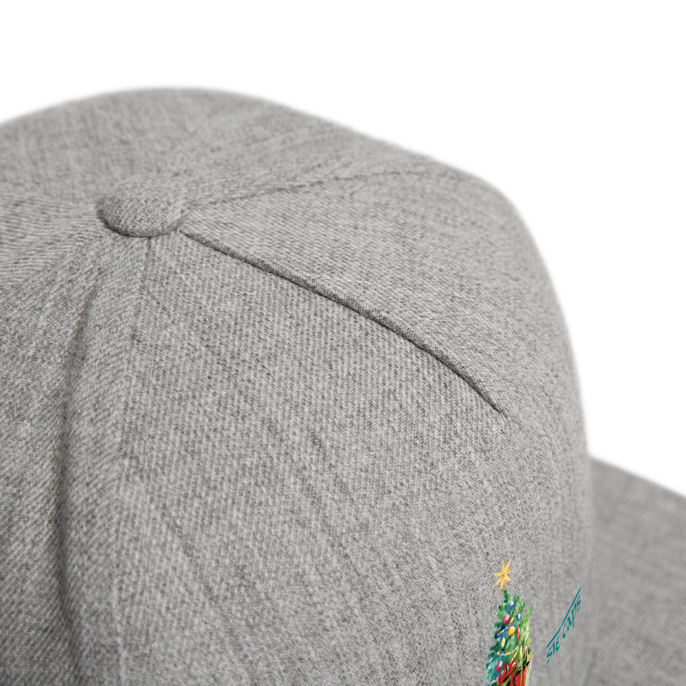 tree presents Snapback Baseball Cap - heather gray