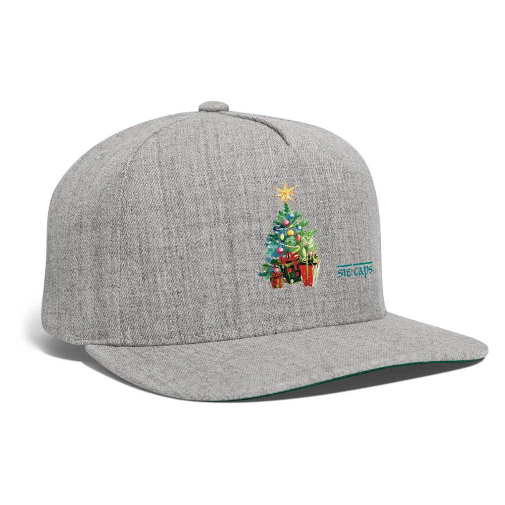 tree presents Snapback Baseball Cap - heather gray
