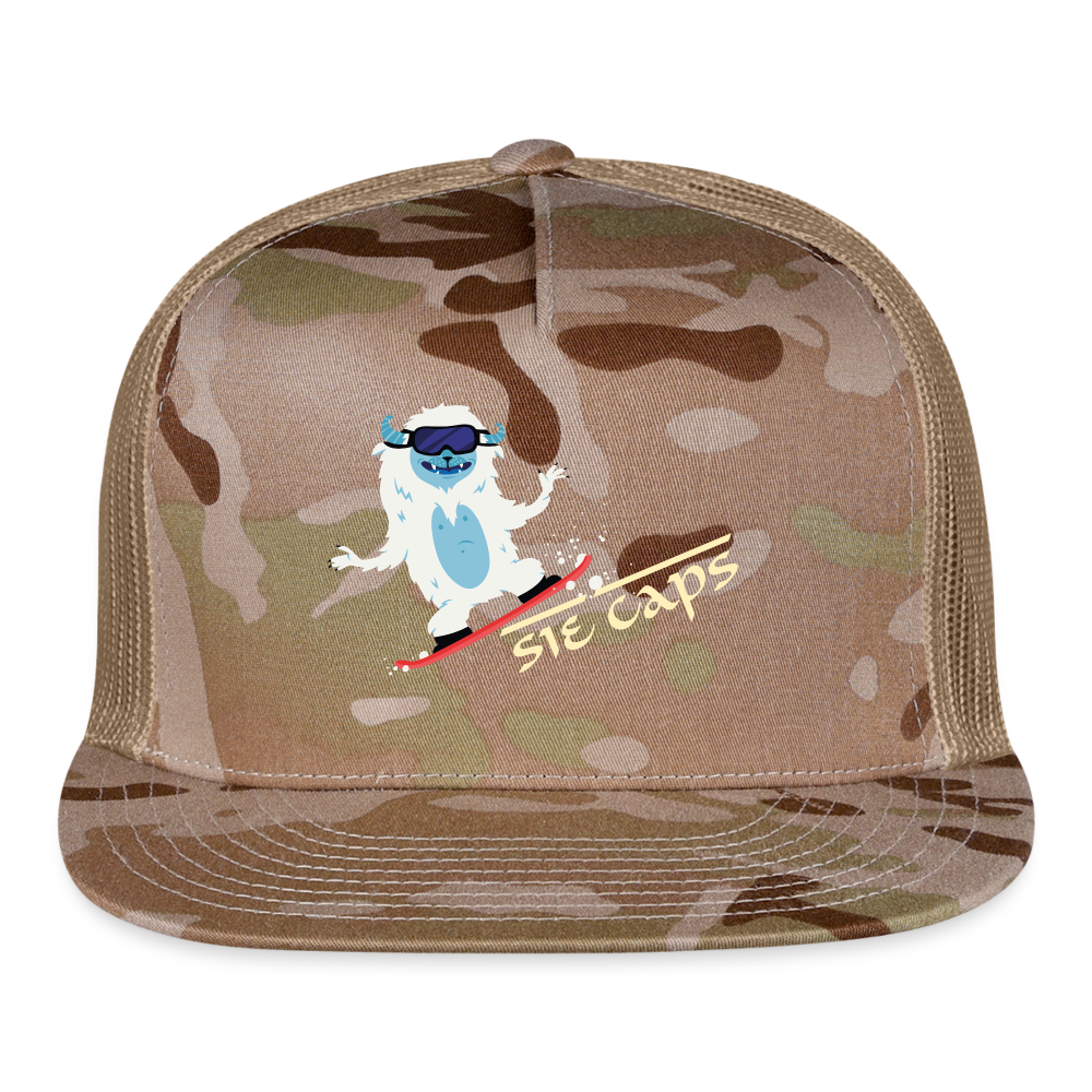CAMO ABOMBINAL SNOWBOARDER HITTIN Snapback Cap - MultiCam\tan