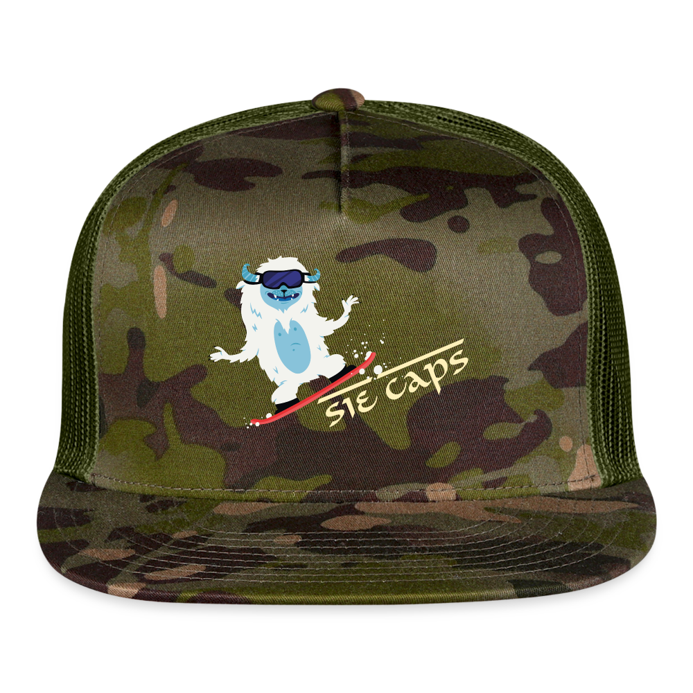 CAMO ABOMBINAL SNOWBOARDER HITTIN Snapback Cap - MultiCam\green
