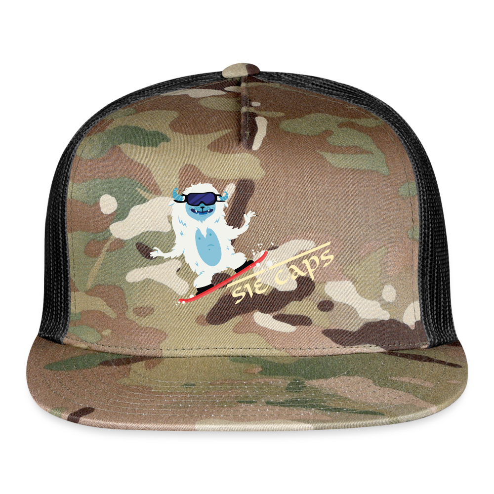 CAMO ABOMBINAL SNOWBOARDER HITTIN Snapback Cap - MultiCam\black