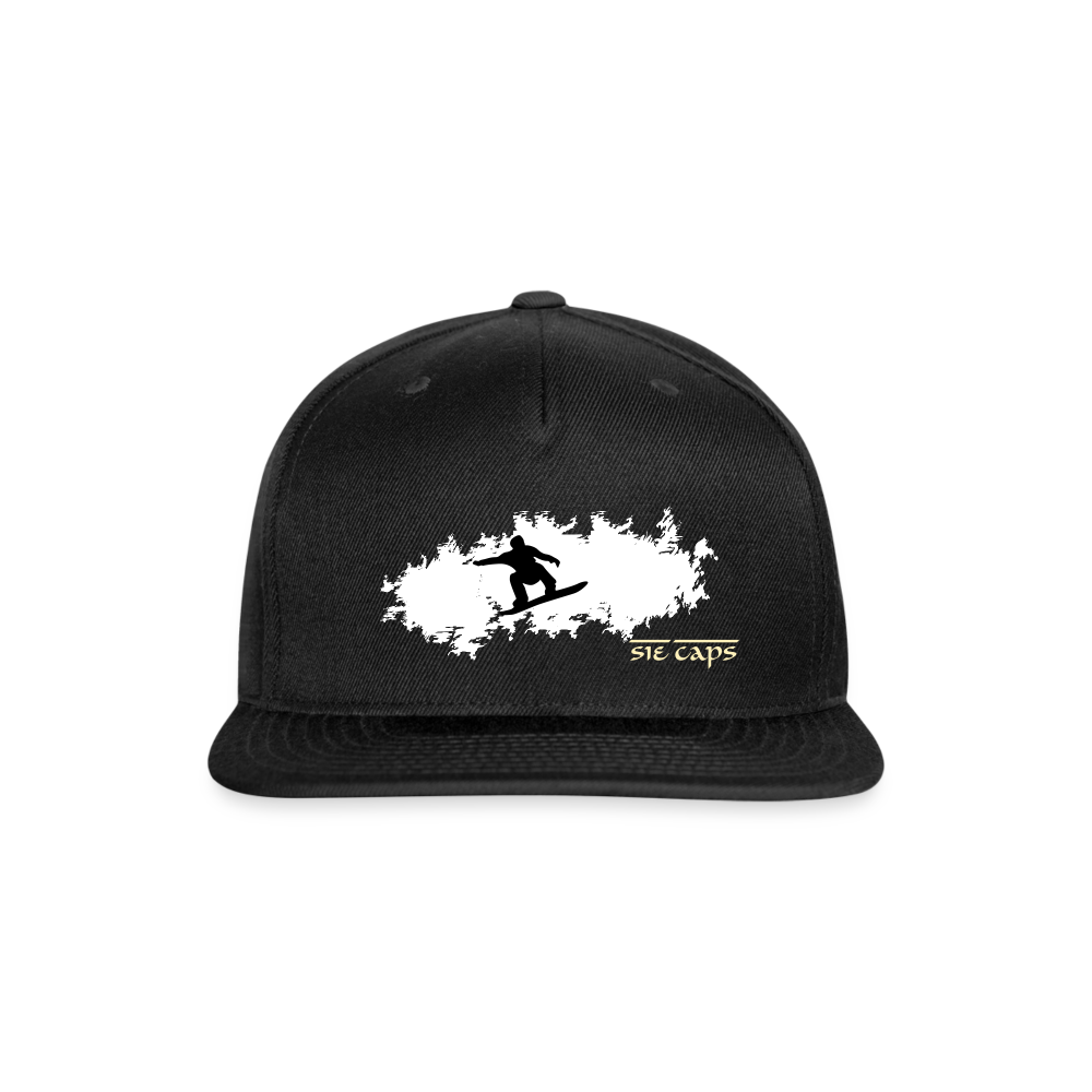 SIE CAPS "FRESHY POW POW" Snapback Baseball Cap - black