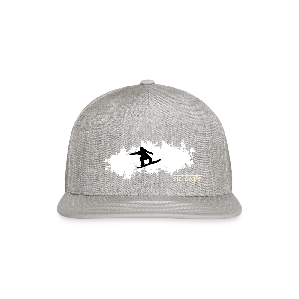 SIE CAPS "FRESHY POW POW" Snapback Baseball Cap - heather gray