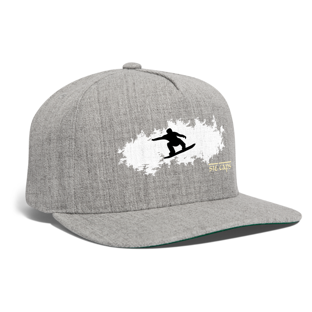 SIE CAPS "FRESHY POW POW" Snapback Baseball Cap - heather gray
