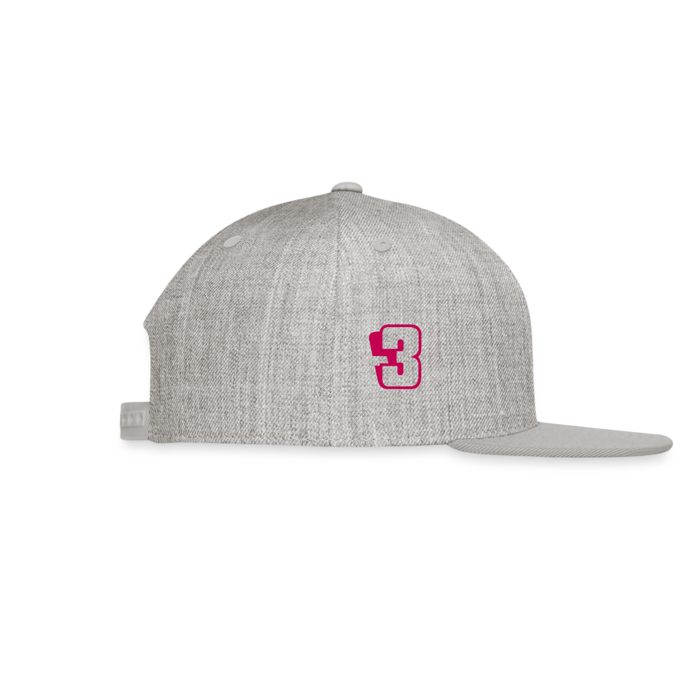 SIE CAPS "DIGGER" Original Snapback Baseball Cap - heather gray