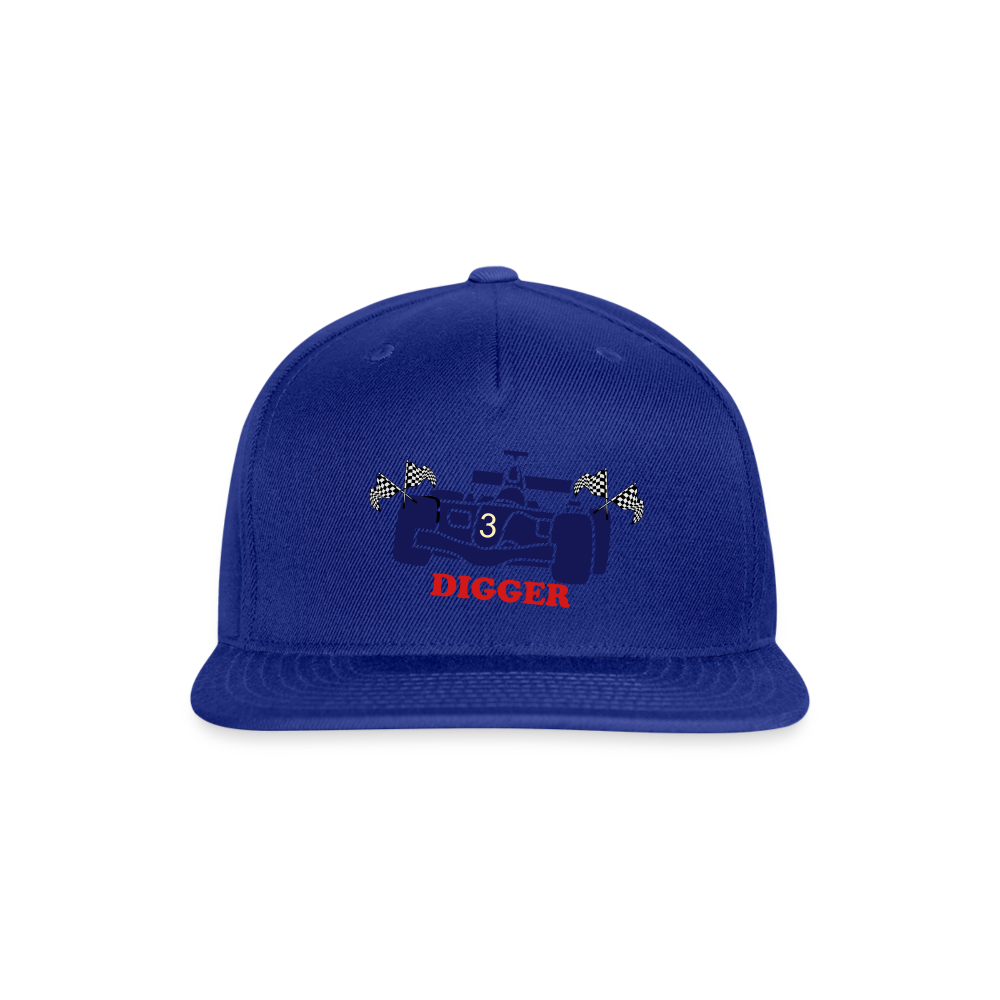 SIE CAPS "DIGGER" Original Snapback Baseball Cap - royal blue
