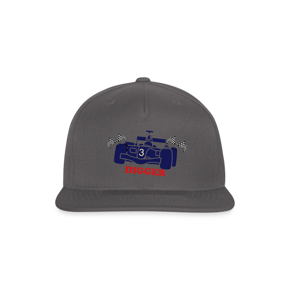 SIE CAPS "DIGGER" Original Snapback Baseball Cap - dark grey