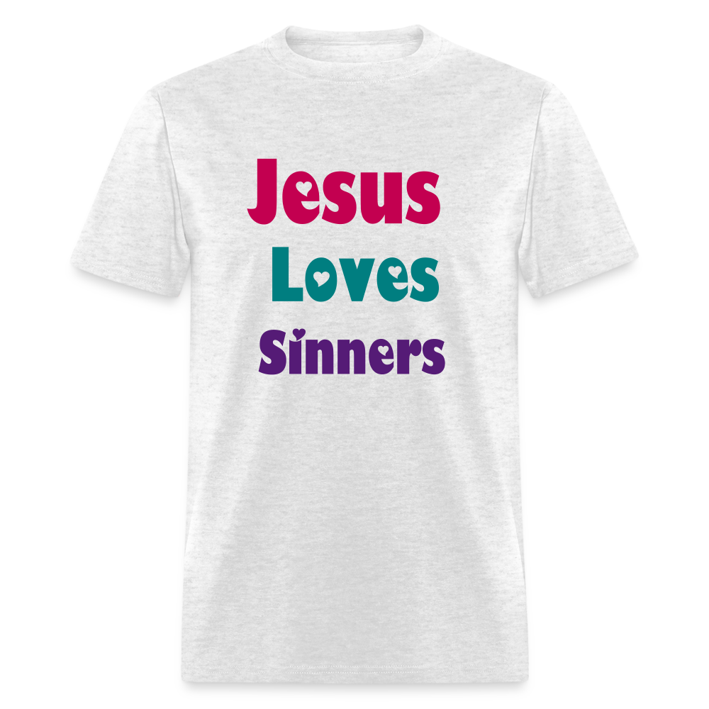 SIE CAPS Jesus Loves Sinners Unisex Classic T-Shirt - light heather gray
