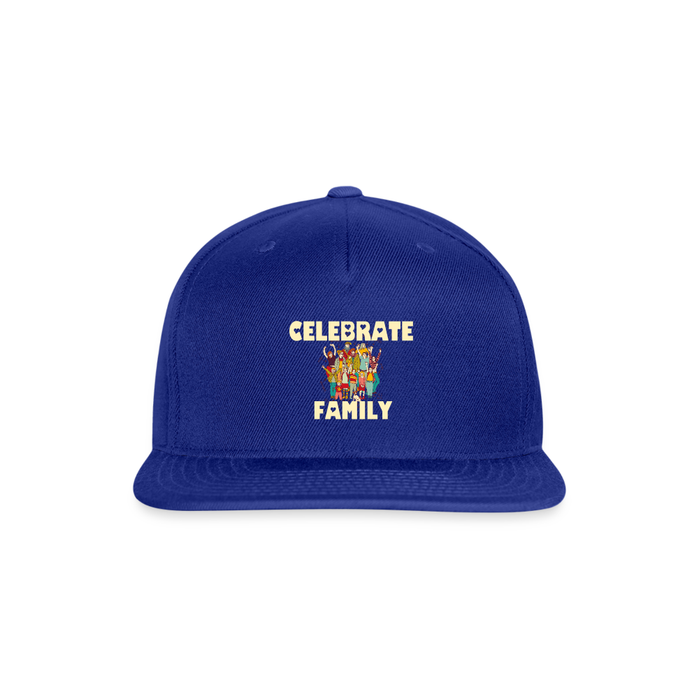 SIE CAPS "CELEBRATE FAMILY" Original Snapback Baseball Cap - royal blue