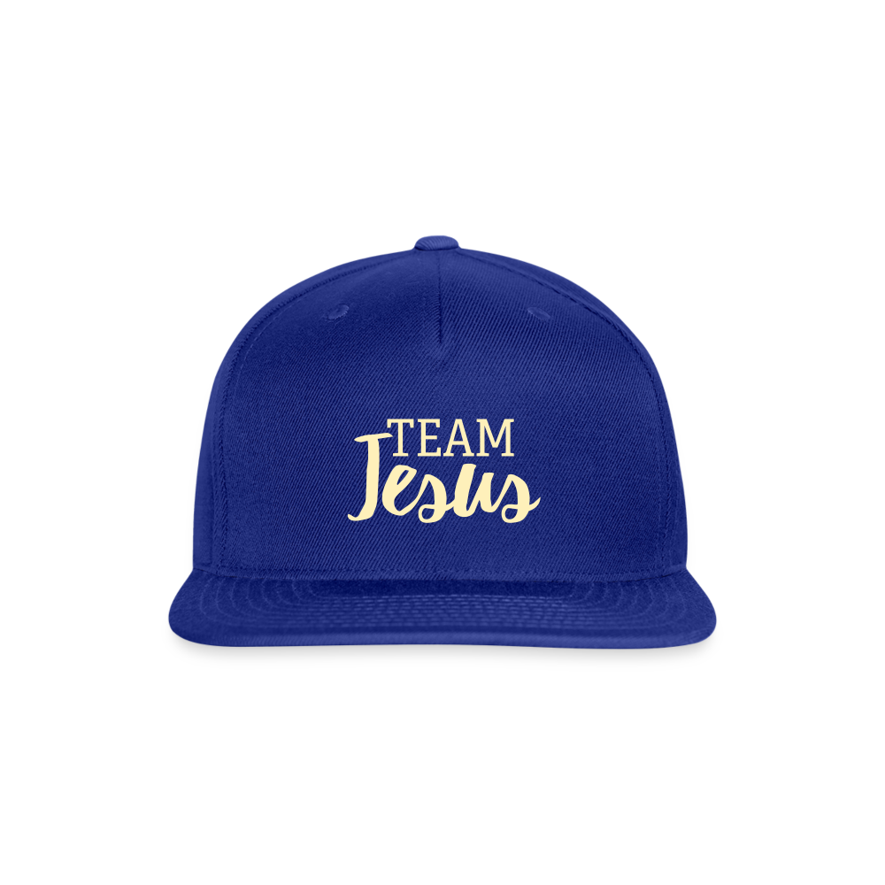 SIE CAPS "TEAM JESUS" Original Snapback Baseball Cap - royal blue