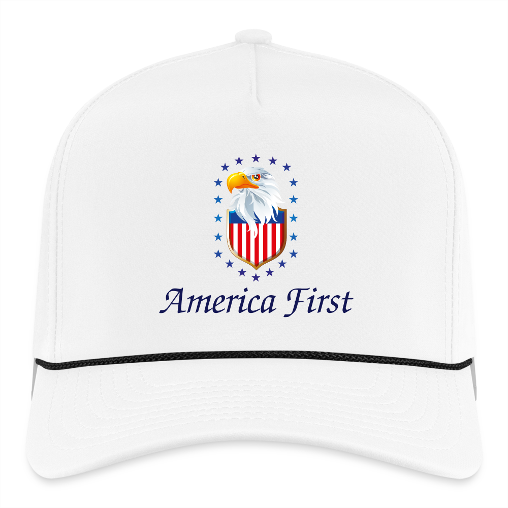 SIE CAPS "AMERICA FIRST" Original Imperial Rope Cap - white/black