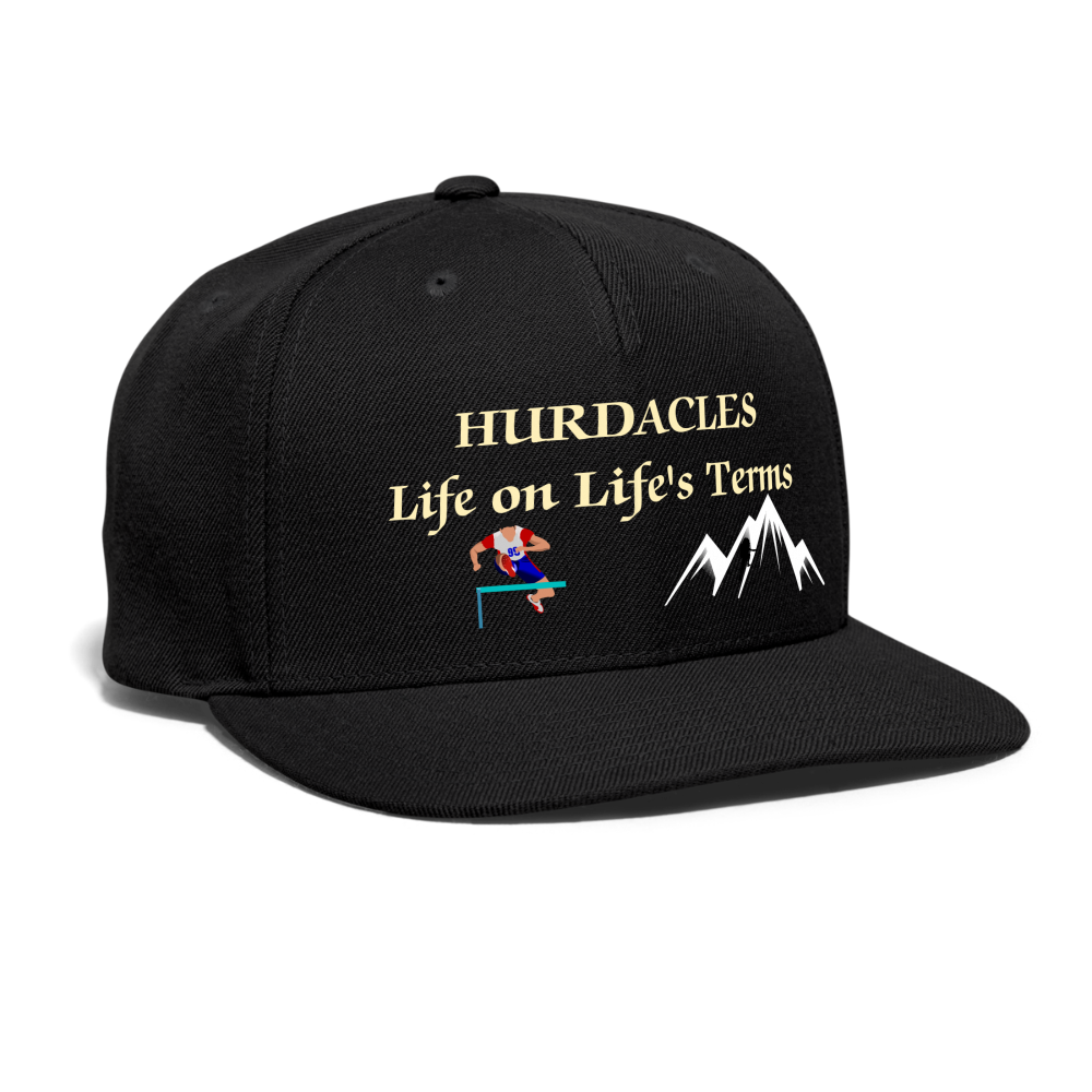 SIE CAPS "HURDACLES" Authentic Snapback Baseball Cap - black