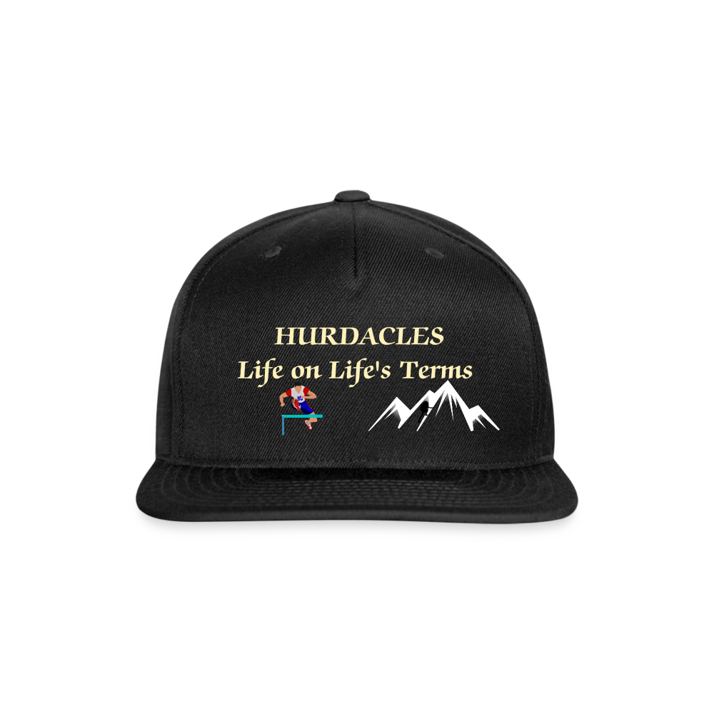 SIE CAPS "HURDACLES" Authentic Snapback Baseball Cap - black