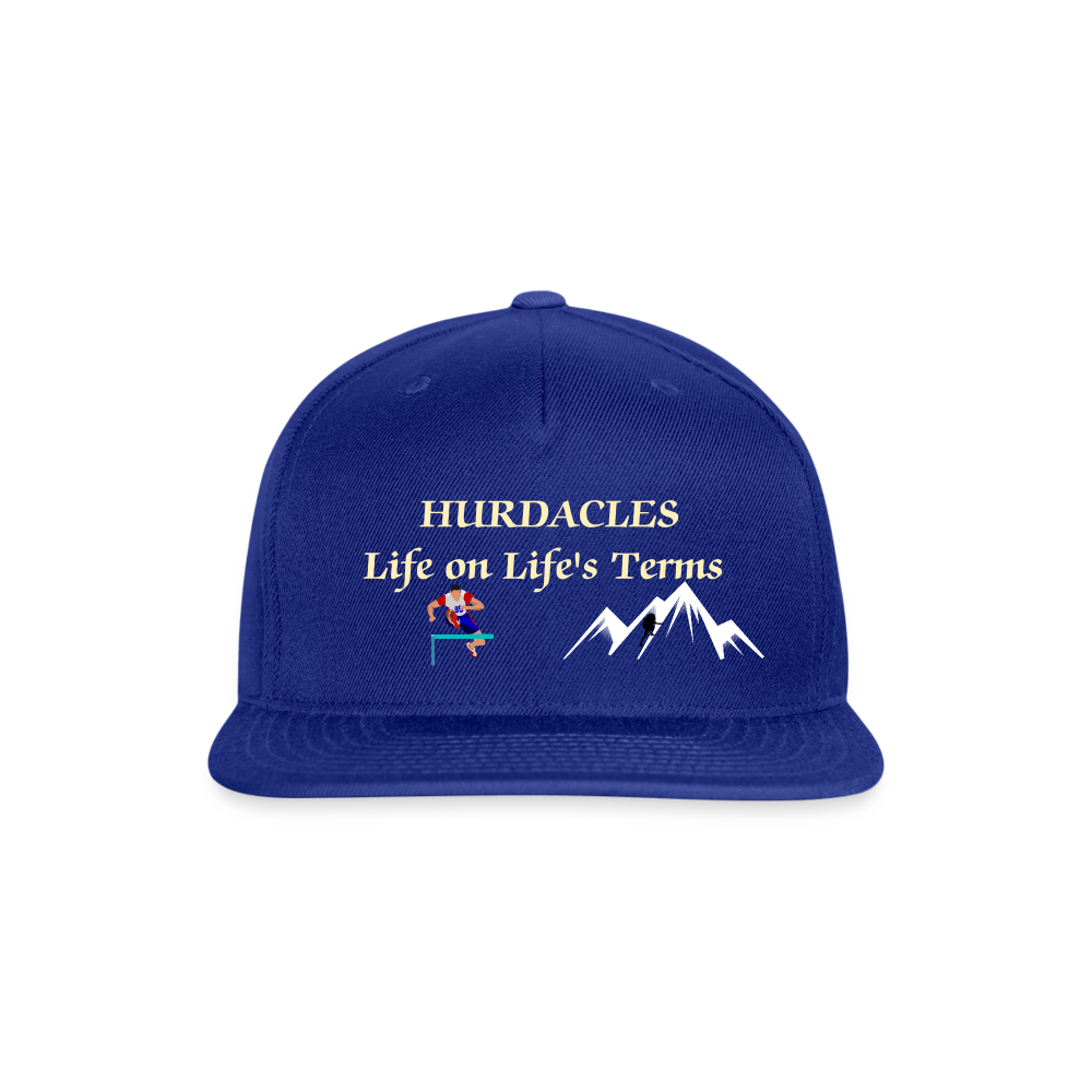 SIE CAPS "HURDACLES" Authentic Snapback Baseball Cap - royal blue