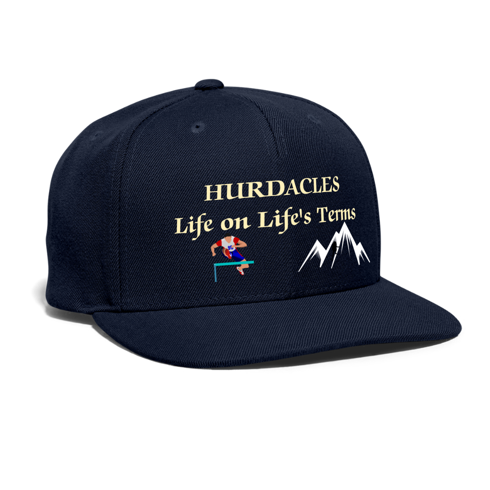 SIE CAPS "HURDACLES" Authentic Snapback Baseball Cap - navy