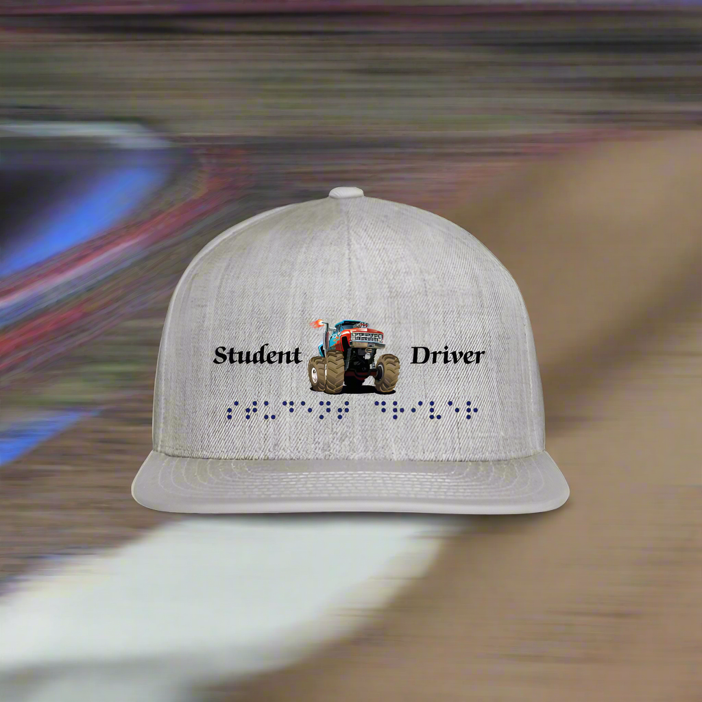 SIE CAPS STUDENT DRIVER Authentic Snapback Baseball Cap - heather gray