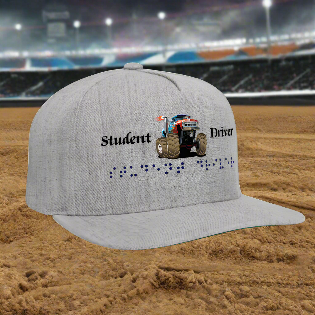 SIE CAPS STUDENT DRIVER Authentic Snapback Baseball Cap - heather gray