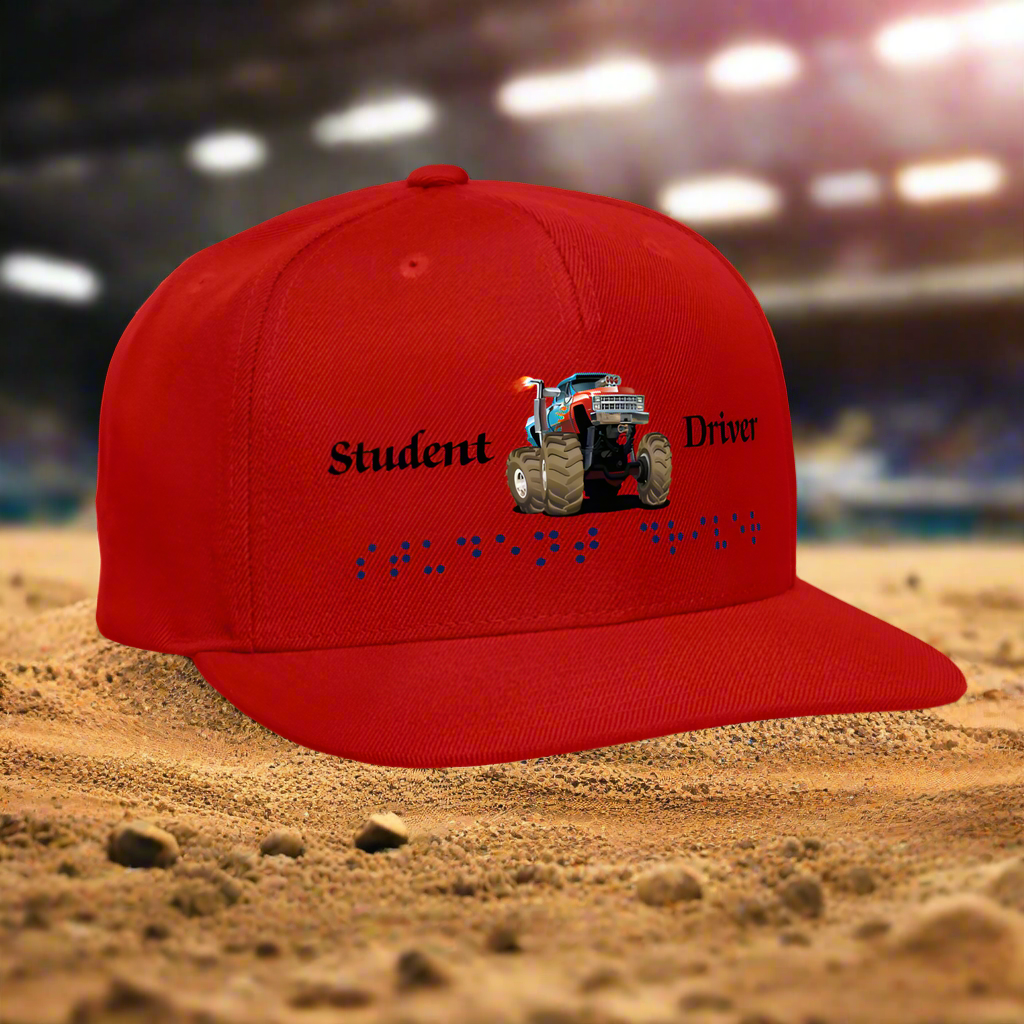 SIE CAPS STUDENT DRIVER Authentic Snapback Baseball Cap - red