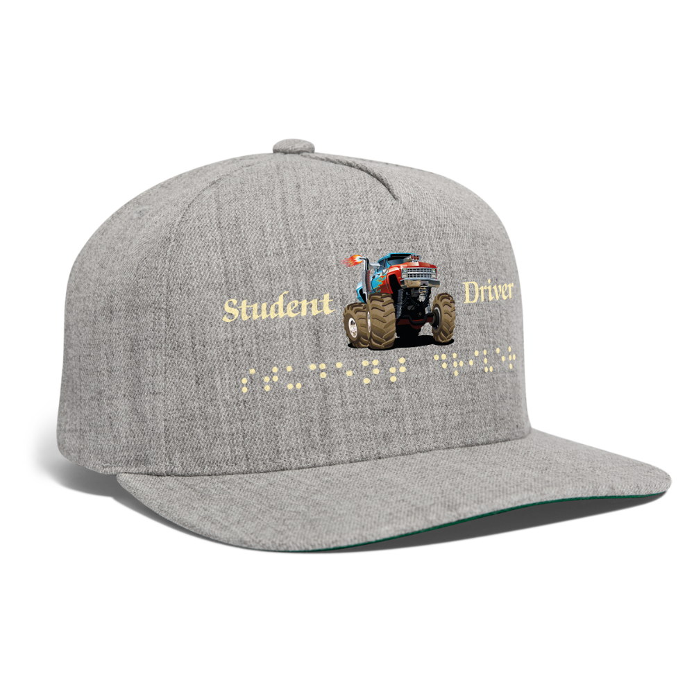 SIE CAPS STUDENT DRIVER Authentic Snapback Baseball Cap - heather gray