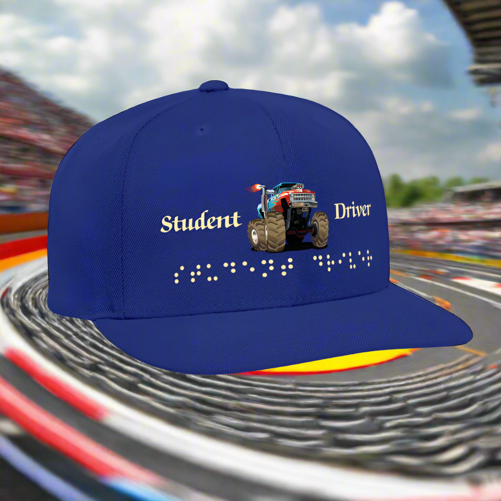 SIE CAPS STUDENT DRIVER Authentic Snapback Baseball Cap - royal blue