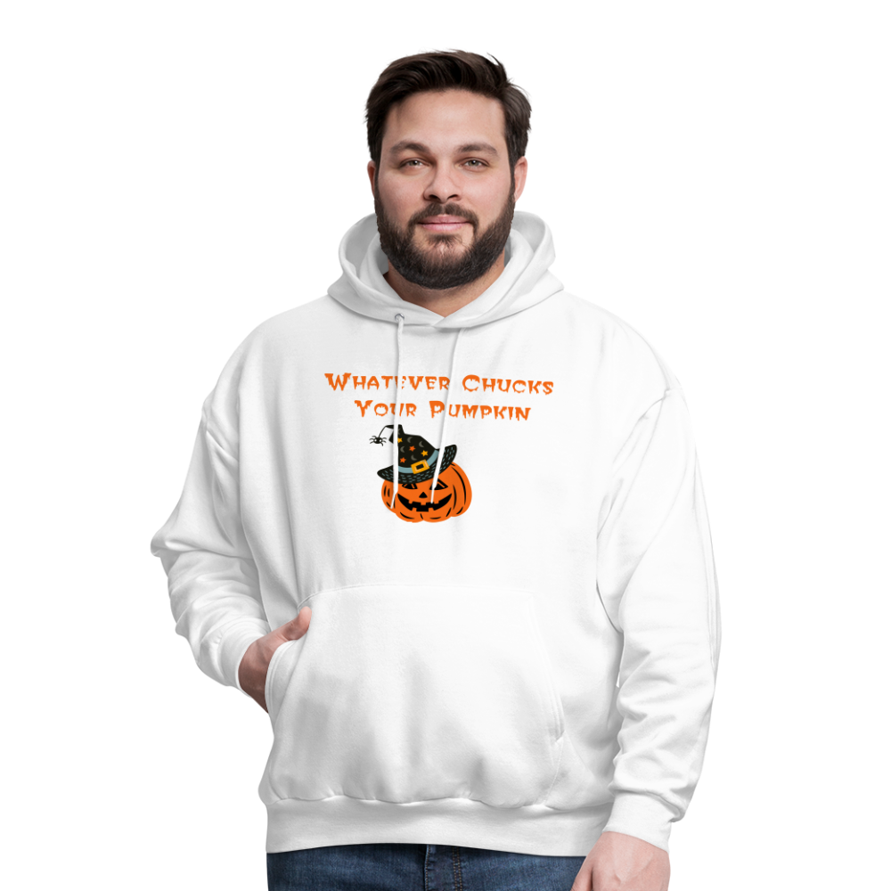SIE CAPS Whatever Chucks Your Pumpkin Halloween Hoodie - white