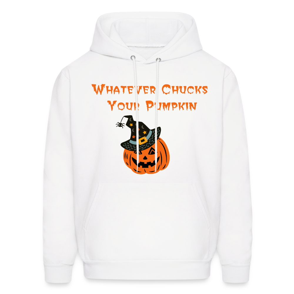 SIE CAPS Whatever Chucks Your Pumpkin Halloween Hoodie - white