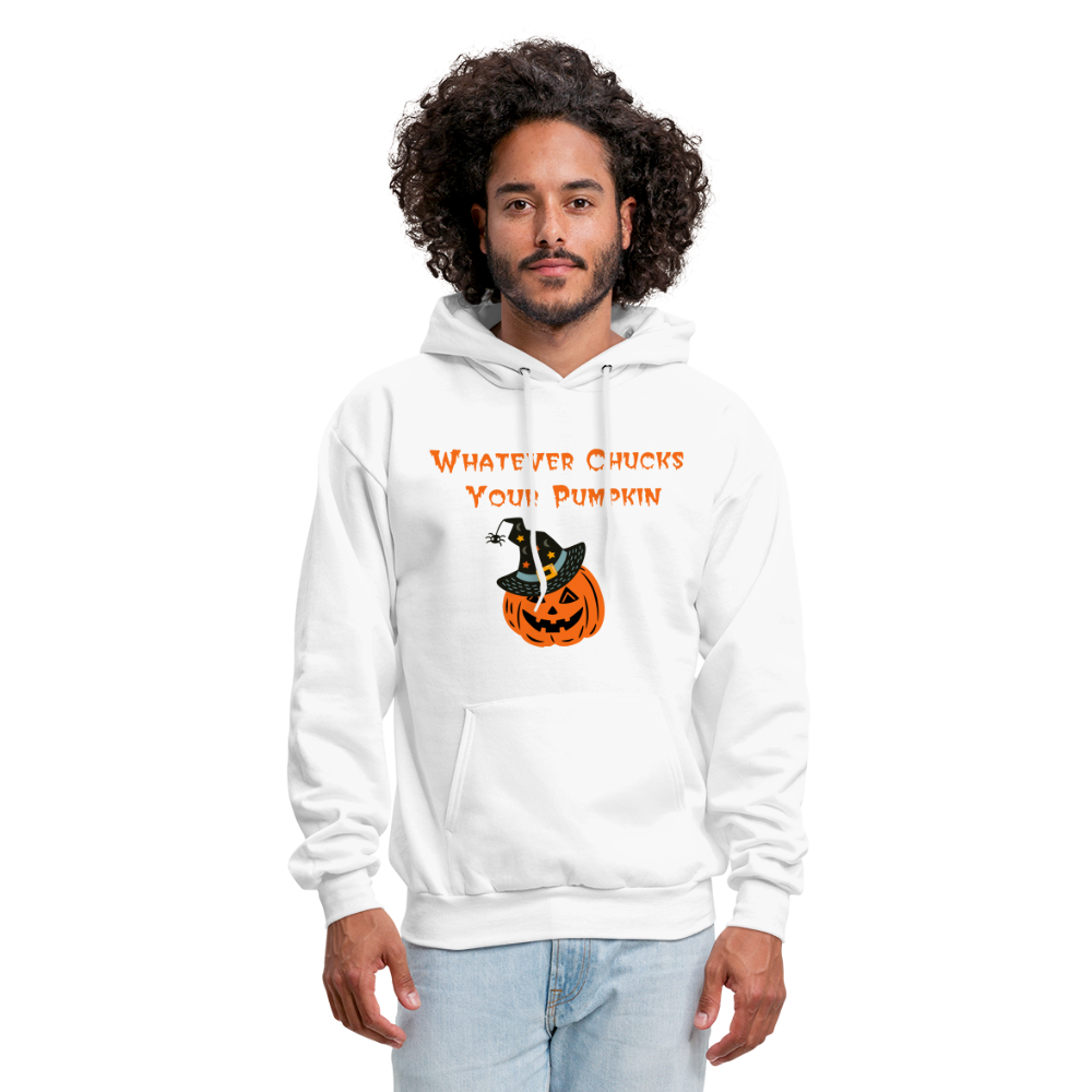 SIE CAPS Whatever Chucks Your Pumpkin Halloween Hoodie - white