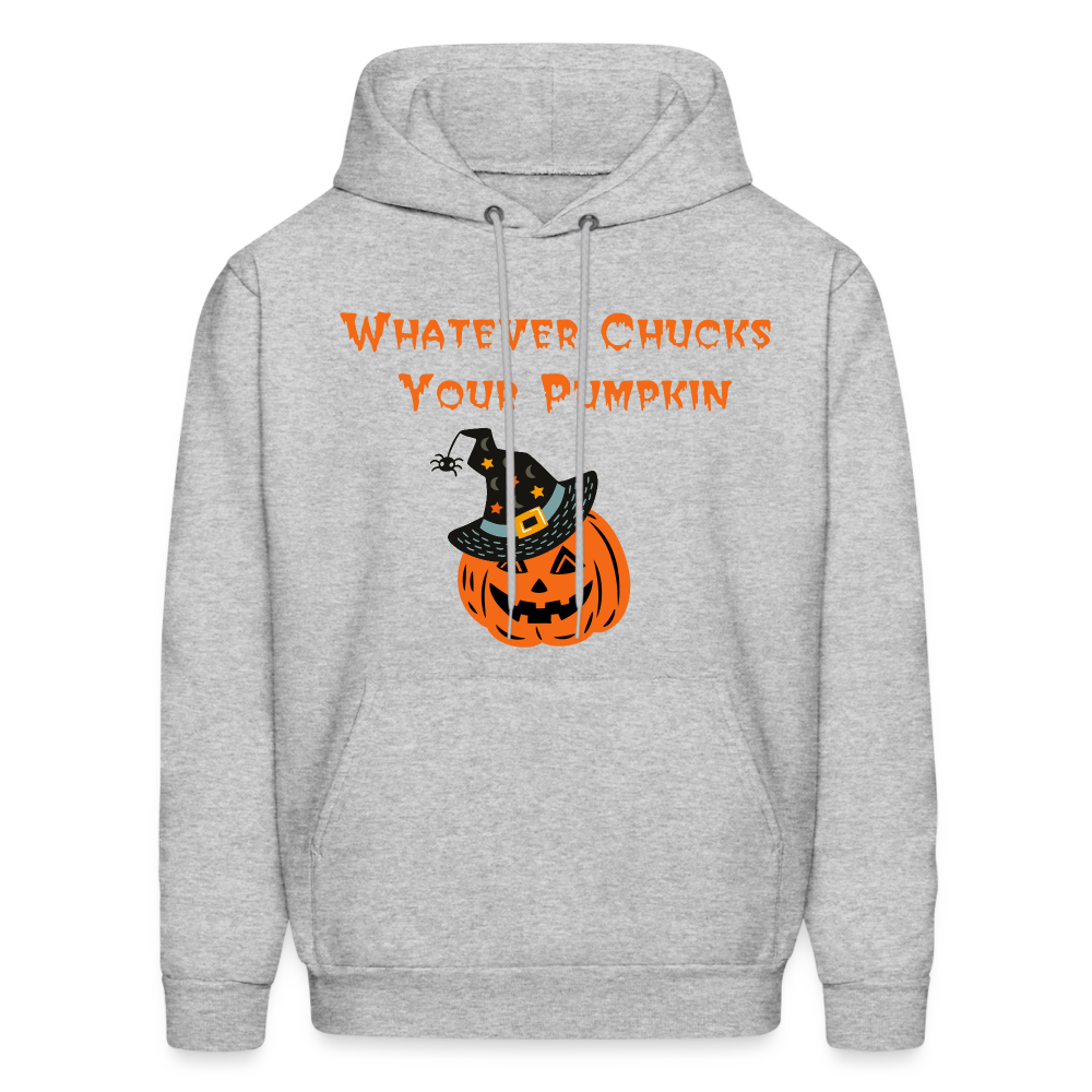 SIE CAPS Whatever Chucks Your Pumpkin Halloween Hoodie - heather gray