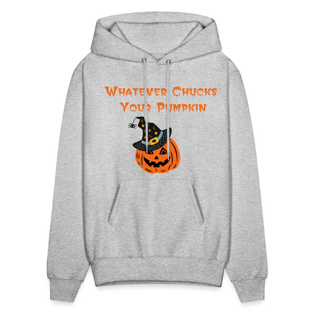 SIE CAPS Whatever Chucks Your Pumpkin Halloween Hoodie - heather gray