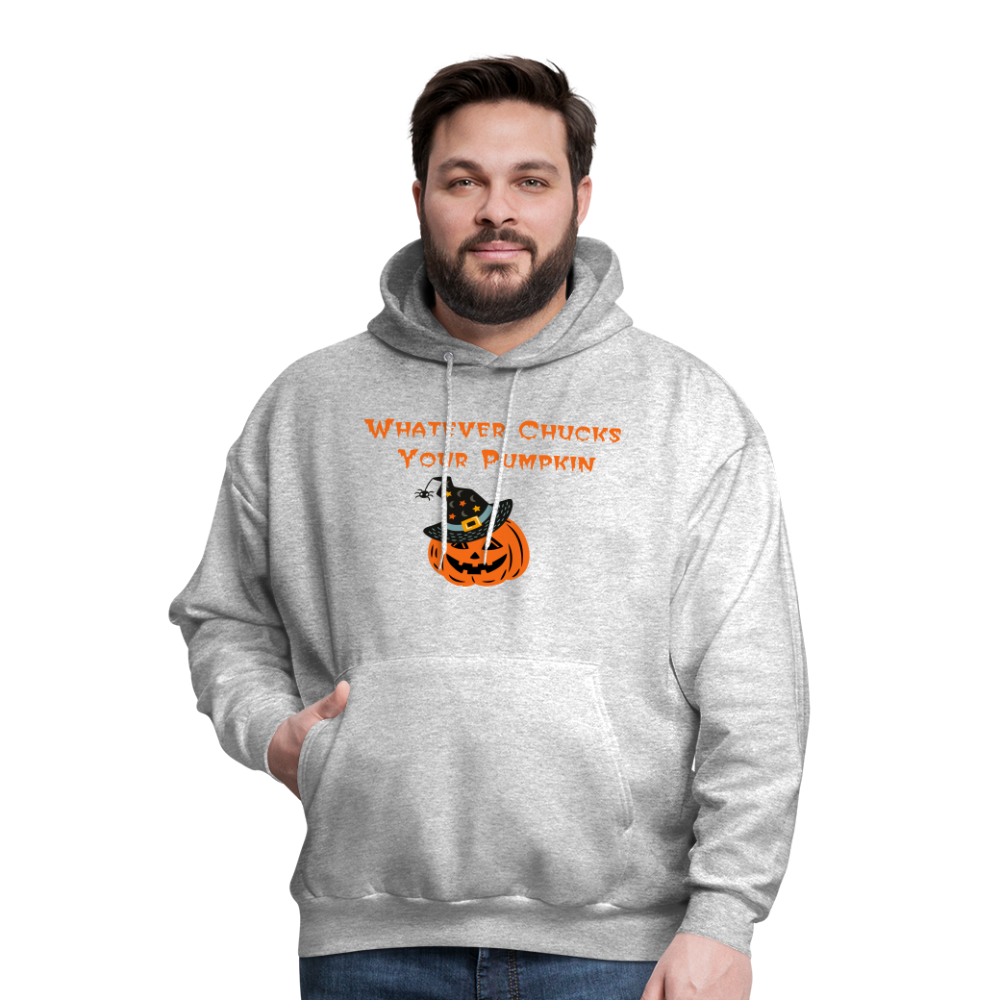 SIE CAPS Whatever Chucks Your Pumpkin Halloween Hoodie - heather gray