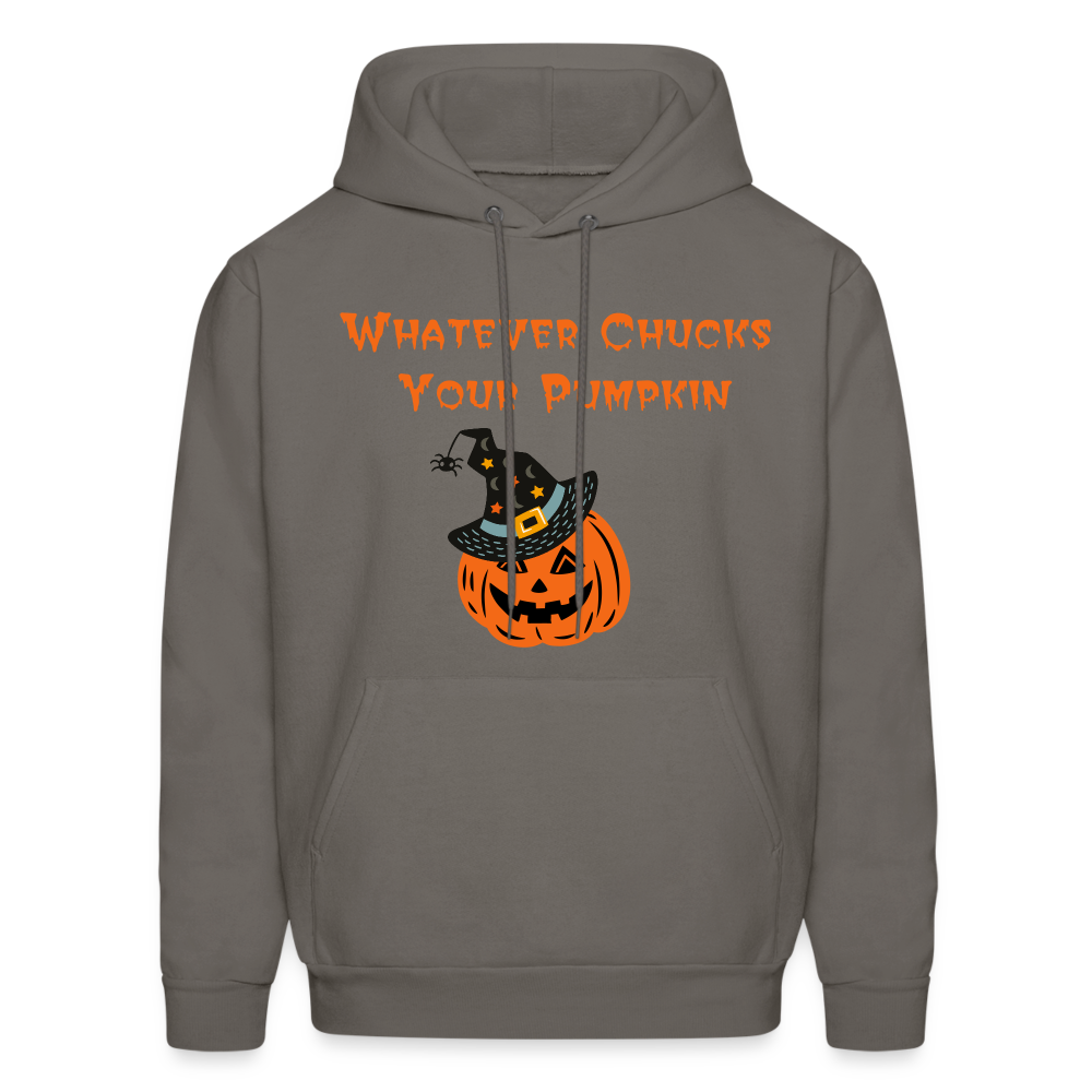 SIE CAPS Whatever Chucks Your Pumpkin Halloween Hoodie - asphalt gray