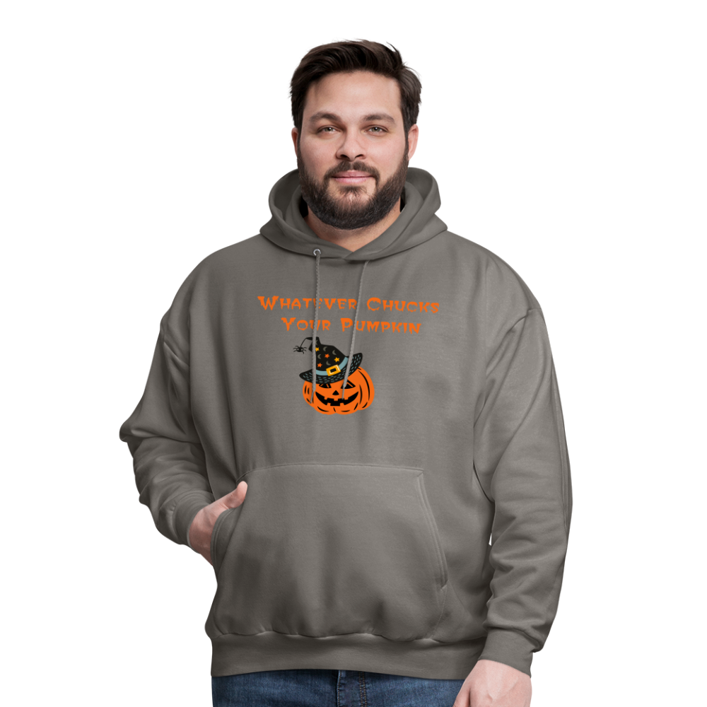 SIE CAPS Whatever Chucks Your Pumpkin Halloween Hoodie - asphalt gray