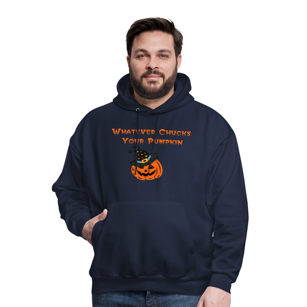 SIE CAPS Whatever Chucks Your Pumpkin Halloween Hoodie - navy