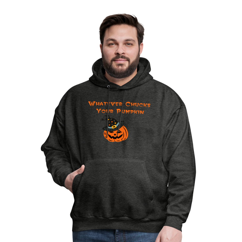 SIE CAPS Whatever Chucks Your Pumpkin Halloween Hoodie - charcoal grey