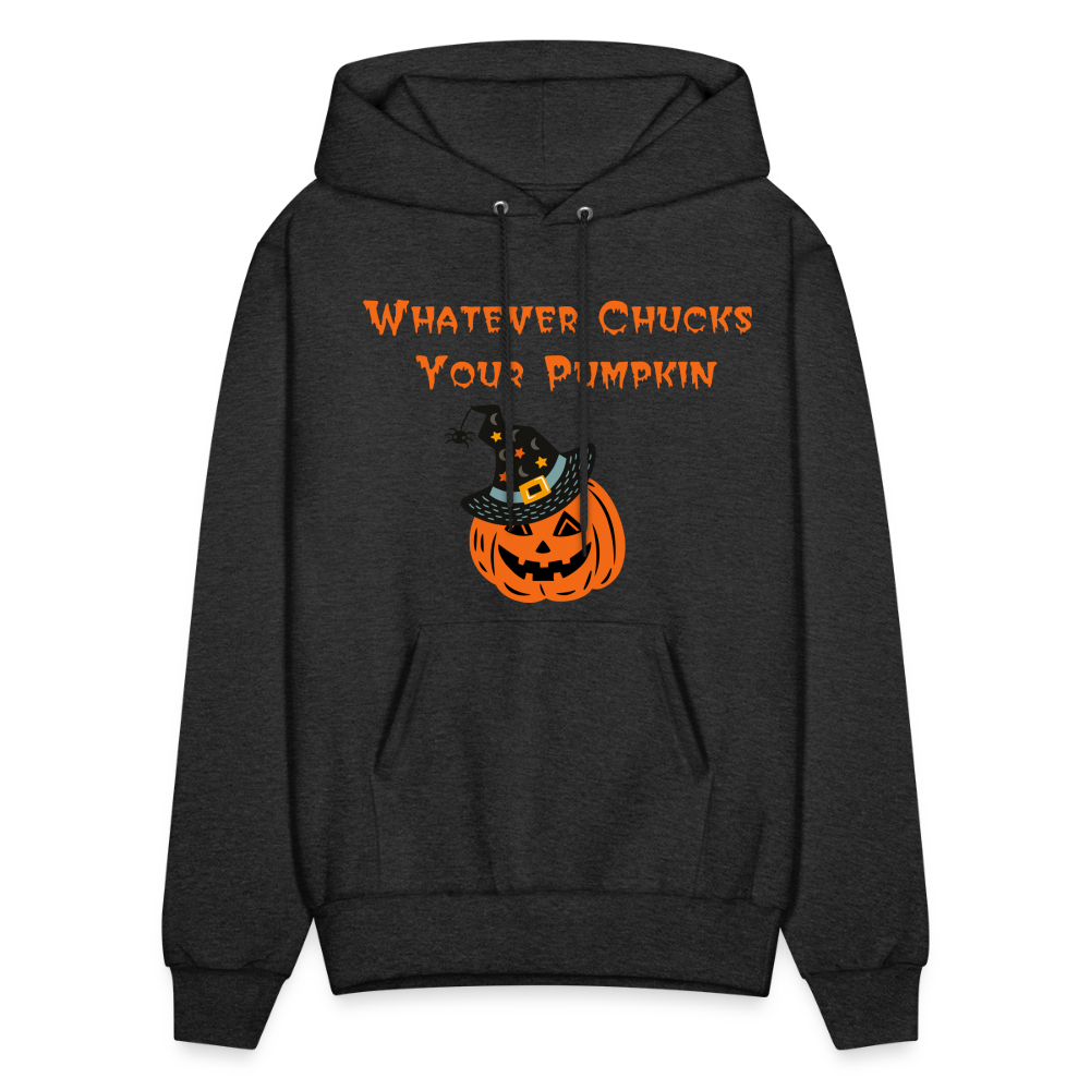 SIE CAPS Whatever Chucks Your Pumpkin Halloween Hoodie - charcoal grey