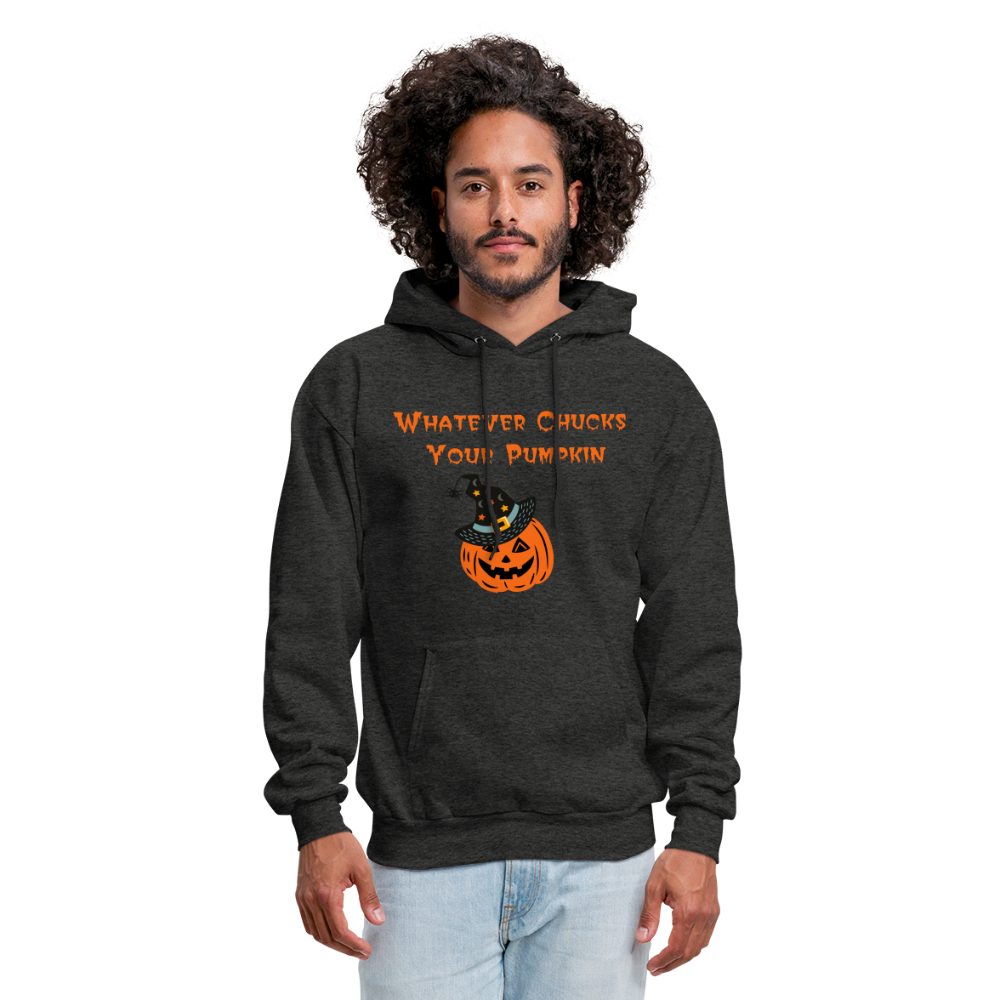 SIE CAPS Whatever Chucks Your Pumpkin Halloween Hoodie - charcoal grey